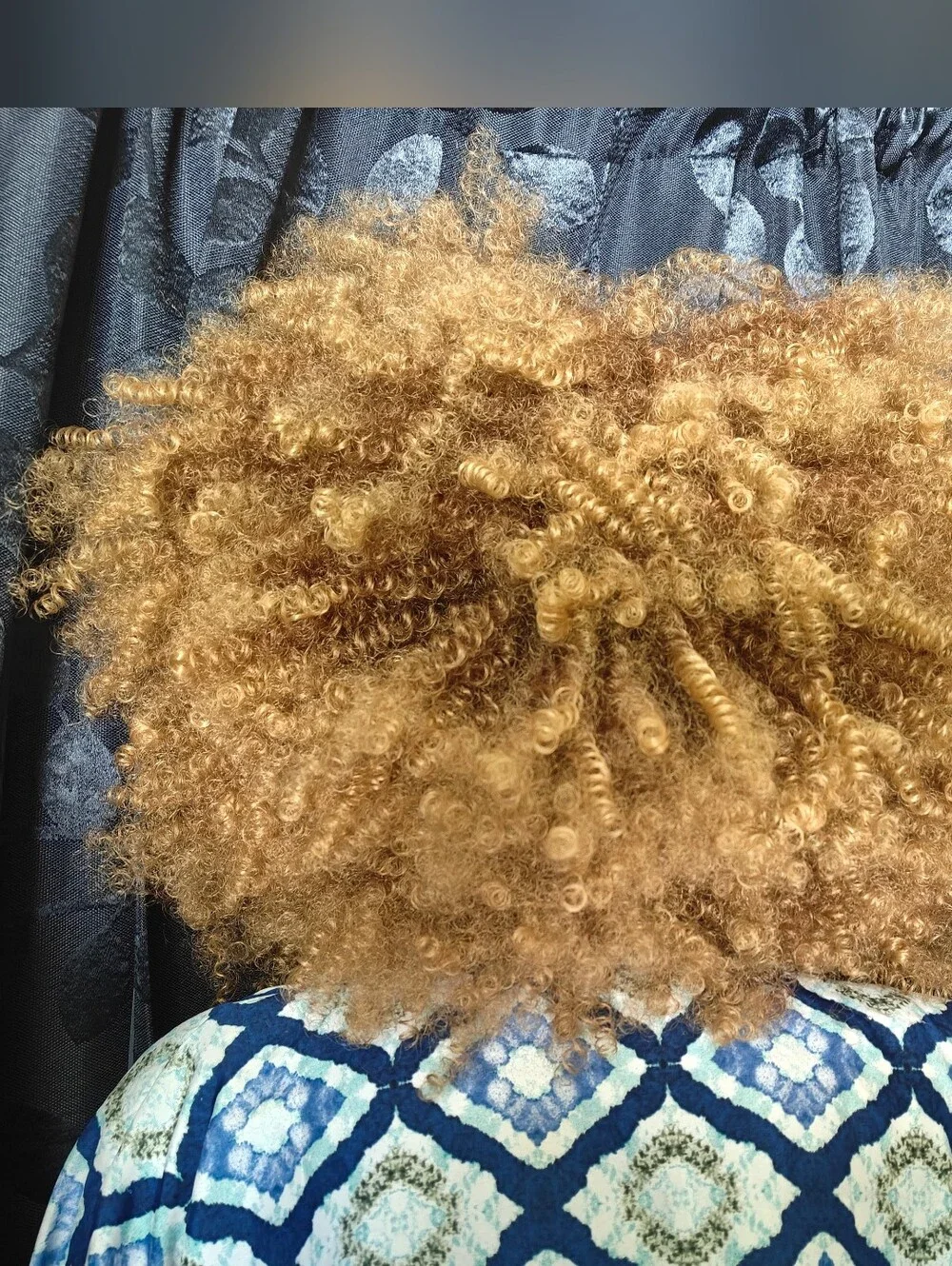 Golden lox Curly Afro Wig - Natural Volume